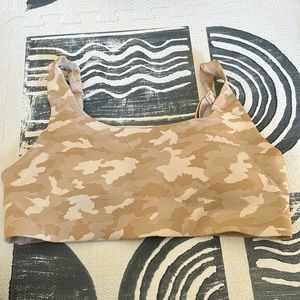Lululemon tan camo sports bra size 10